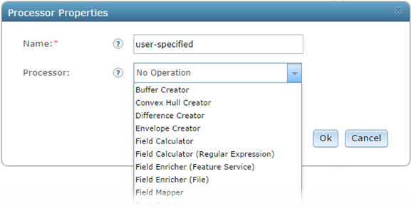 Processor properties showing available processors